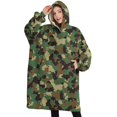 thumbnail image 1 of Wearable Adult Blanket Hoodie - Flannel Blanket Hoodie with Pockets -Sherpa Giant Hoodie Blankets for Women Men, 1 of 3