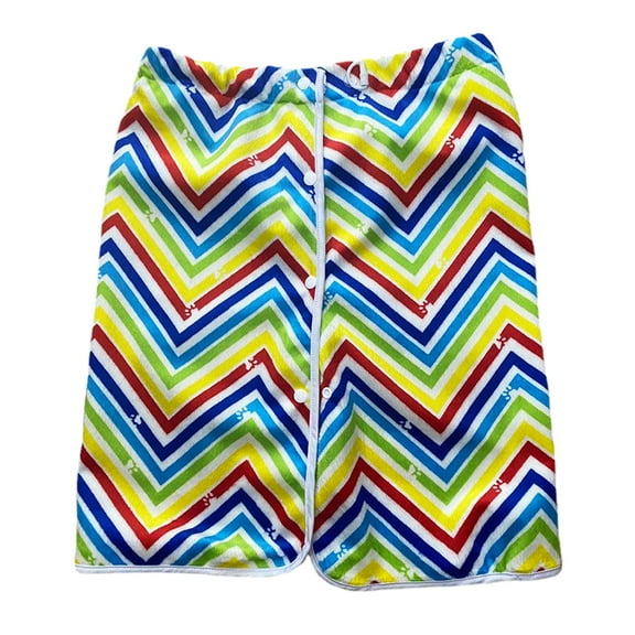 Wearable Adult Diaper Skirt ,Bed Mat ,Night Time Washable Breathable ,Adjustable Waistband, Adult Cloth Diaper Reusable for Adults Men and Women Colorful stripe XXXL