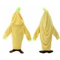 Wearable Banana Blanket Banana Sleeping Bag Soft Cozy for Adults Kids