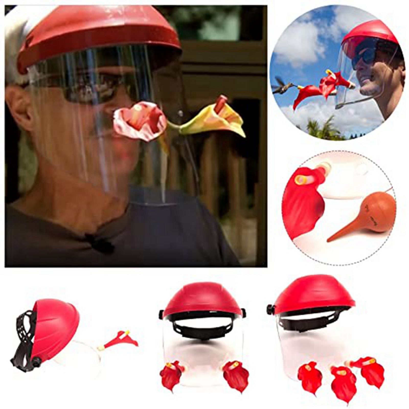 Wearable Bird Feeder Bird Mask Feeder Handheld Bird Feeders for Hat