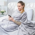 thumbnail image 1 of Wearable Blanket for Adult - Elegear Wearable Flannel Throw Blanket Phone TV Blanket Keep Your Hands Free, Soft Cozy Fuzzy Wrap Blankets for Adults - 80"x60", 1 of 8
