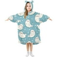 thumbnail image 1 of Wearable Blanket Christmas Hoodie for Cute Cartoon Seal Picture Flannel Hooded Blanket with Pockets and Sleeves Suitable, 1 of 7