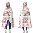 thumbnail image 1 of Wearable Blanket,Fairy Princess Mushroom Pattern Hooded Wearable Flannel Blanket for Adults & Teens,Winter Poncho Shawl Wrap Cape Cozy Anti-Pill,60"x80", 1 of 5