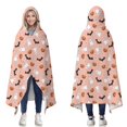 thumbnail image 1 of Wearable Blanket,Halloween Ghosts Bats and Pumpkins Hooded Wearable Flannel Blanket for Adults & Teens,Winter Poncho Shawl Wrap Cape Cozy Anti-Pill,50"x60", 1 of 5