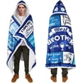 thumbnail image 1 of Wearable Blanket Hoodie for Brother, Birthday Blankets Gifts from Brother Sister, Soft Cozy Blue Throw Brother Blankets for Christmas Thanksgiving Day, 1 of 6