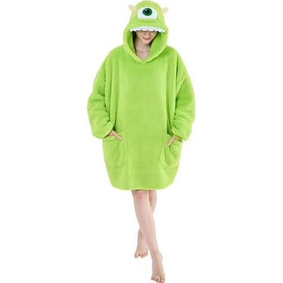 Wearable Blanket Hoodie Sherpa Hoodie Blanket for Women Men Warm Oversized Sweatshirt with Pockets