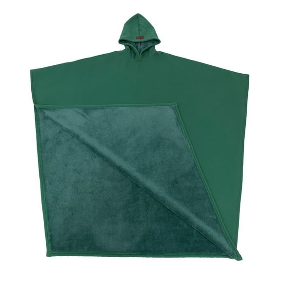 Wearable Blanket Hoodie Unisex Oversized Cloak with Adjustable Hood Loungewear Cape for Unisex Indoor Outdoor Green