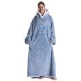 thumbnail image 1 of Wearable Blanket Hoodie for Women Men Adult Oversized Hooded Blanket Cozy Sweater Super Soft Comfortable Wearable Blanket with Sleeves Hoodie Sweatshirt with Pockets, 1 of 6