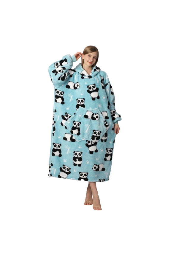 Wearable Blanket Hoodie for Women Men Adult Oversized Hooded Blanket Cozy Sweater Super Soft Comfortable Wearable Blanket with Sleeves Hoodie Sweatshirt with Pockets