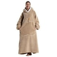 thumbnail image 1 of Wearable Blanket Hoodie for Women Men Adult Oversized Hooded Blanket Cozy Sweater Super Soft Comfortable Wearable Blanket with Sleeves Hoodie Sweatshirt with Pockets, 1 of 4