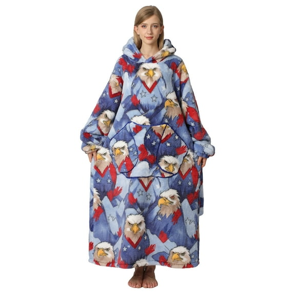 Wearable Blanket Hoodie for Women Men Adult Oversized Hooded Blanket Cozy Sweater Super Soft Comfortable Wearable Blanket with Sleeves Hoodie Sweatshirt with Pockets