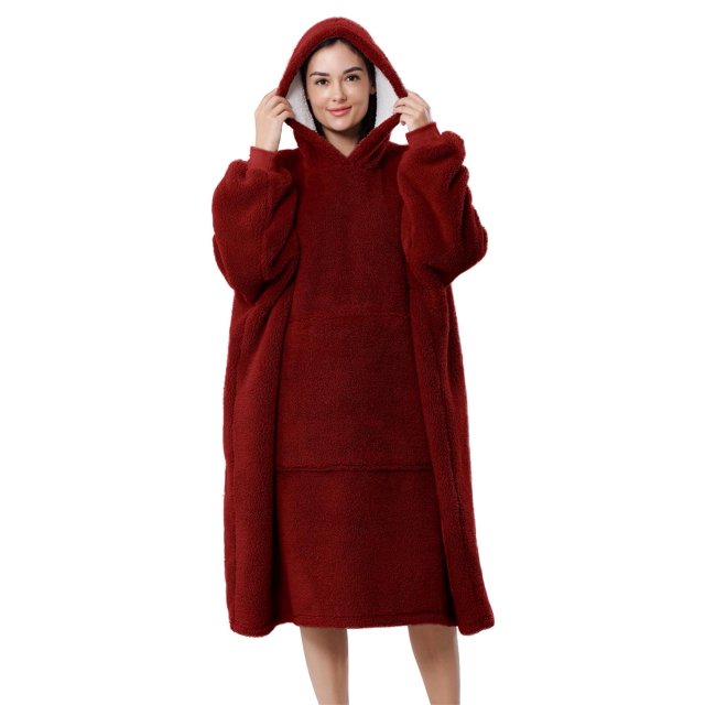 Wearable Blanket, LOFIR Blanket Hoodies, Soft Warm Fleece Wearable