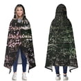 thumbnail image 1 of Wearable Blanket,Math Equations Glowing Formulas Black Pattern Hooded Wearable Sherpa Blanket for Adults & Teens,Winter Poncho Shawl Wrap Cape Thick Warm,50"x60", 1 of 5
