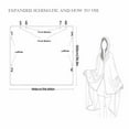 thumbnail image 1 of Wearable Blanket Shawl, Button Closure Cozy Warm Flannel Throw Convertible Wrap Easy Care, Comfortable Layer Blanket for Home Office Travel Commuting Relaxing, 1 of 2