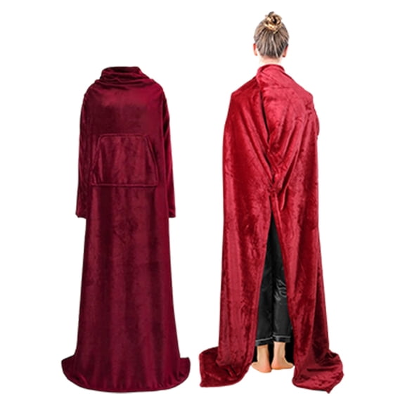 Wearable Blanket With Sleeves For Adults Softness Comfort Warmth Fleece For Snuggy Throw TV Blanket For Home For Your Lover