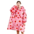 thumbnail image 1 of Wearable Blanket is Oversized Fluffy and Comfortable Plush Blanket，Warm Sherpa Sweatshirt，One Size for All, 1 of 4