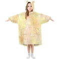 thumbnail image 1 of Wearable Blanket with Sleeves and Pocket Oversized Hooded Sweatshirt 3-14 YR Pastel Yellow Floral Elements L, 1 of 7