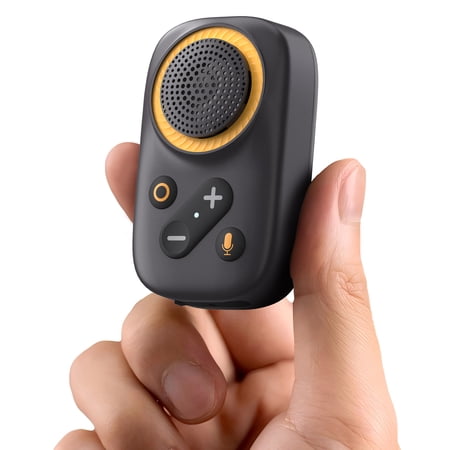 Wearable Bluetooth Speaker, Bluetooth 5.4 Clip On Wireless Speaker with Mic, TWS Function, 12Hrs Playtime, IPX5 Waterproof, Mini Portable Speaker for Outdoor Working, Biking, Running