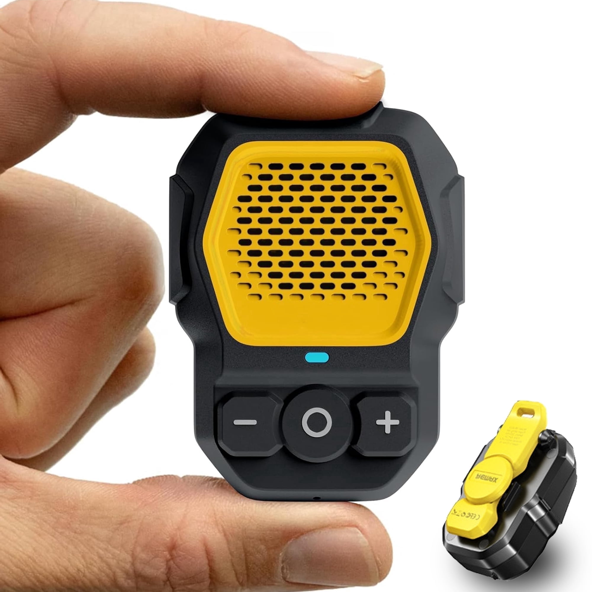 Wearable Bluetooth Speaker, Clip-On Bluetooth Speaker with Magnetic, Portable Speaker with Mic, IP67 Waterproof Speaker, Clip Speaker Built-in Mic for Outdoors/Bike/Running/Family