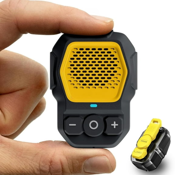Wearable Bluetooth Speaker, Clip-On Bluetooth Speaker with Magnetic, Portable Speaker with Mic, IP67 Waterproof Speaker, Clip Speaker Built-in Mic for Outdoors/Bike/Running/Family