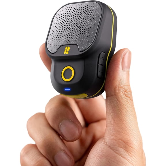 Wearable Bluetooth V5.3 Speaker, 30H Working Time Clip-On Wireless Jobsite Water-Resistant TWS Portable Speaker, IPX7 Waterproof, Built-in ENC Mic for Hands-Free Music/Calls