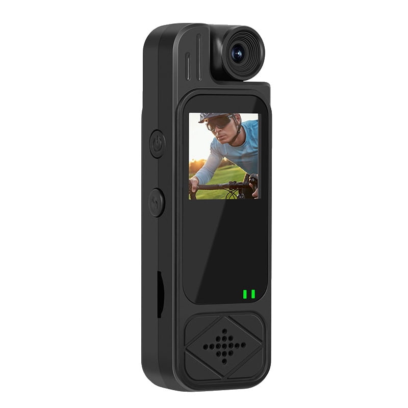 Wearable Body Camera with Screen Y9, Clip On Camcorder HD Infrared Night Vision, Portable Handheld Video Recorder, Outdoor Sports Vlog Camera, Perfect for Patrol Security Teaching Evidence