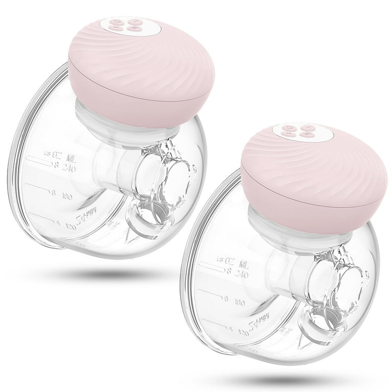 Generic 2pcs Wearable Electric Breast Pump Portable Hands Free 3