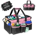 thumbnail image 1 of Wearable Cleaning Caddy Bag with Shoulder Straps, Cleaning Caddy Supplies Organizer with Handle & Detachable Divide, Cleaning Tool Organizers Tote Bag for Cleaners,Housekeepers (pink), 1 of 7