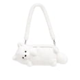 thumbnail image 1 of Wearable Cute Plush Fox Pencil Case, Soft Fluffy Animal Pen Pouch for Students, 1 of 7