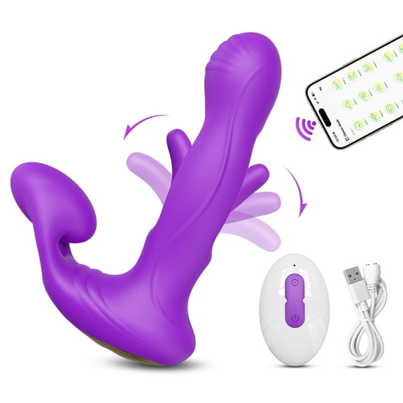 Wearable Dildo Panty Vibrator, App G-Spot Vibrator with 9 Vibration Modes, Adult Sex Toys
