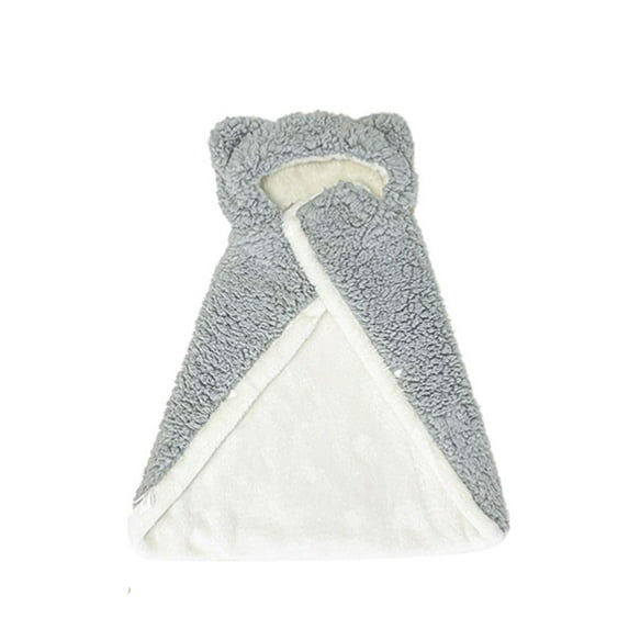 Wearable Dog Cape Blanket with Hood | Ultra-Soft Wool Fleece Pet Robe | Warm, Non-Slip, Lightweight Pet Sleeping Blanket | Washable & Travel-Friendly Cat Blanket | Cozy Calming Comfort for Small Pets