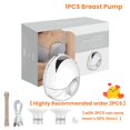 thumbnail image 1 of Wearable Electric Breast Milk Pump Handsfree BPA Free Low Noise Intelligent Sucking Milk Double Wireless Breast Pumping Machine (1PCS Breast Pump), 1 of 7