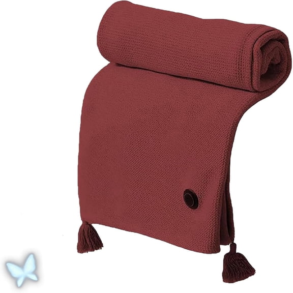 Wearable Electric Heating Cape, USB Powered Cordless Poncho Blanket with 3 Temp Settings, Rapid Warm Up Shoulder Wrap for Winter Office & Camping