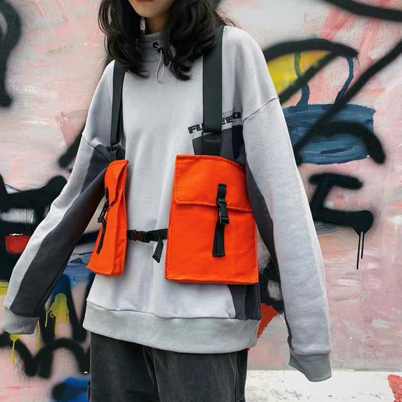 Wearable Functional Cool Backpack,Black
