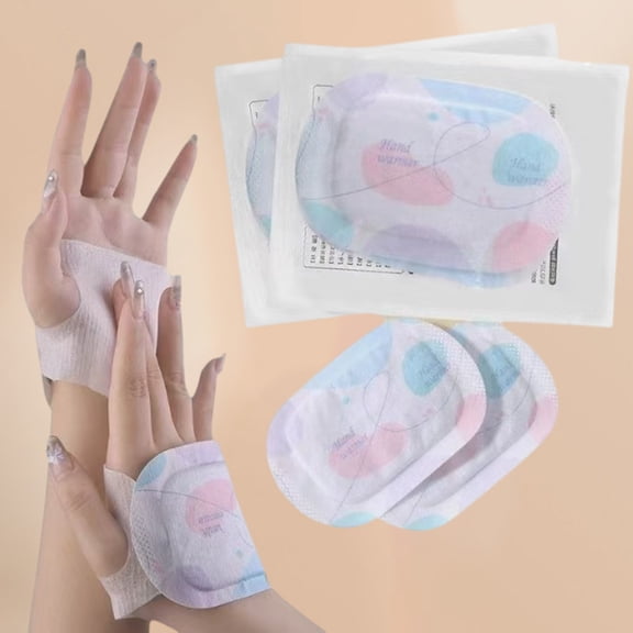 Wearable Hand Warmer Self Heating 2 Piece Set, Rvkxad Disposable Hand Warmer Patch Warm And Cold Proof, Steam Heat Long Lasting 4-8 Hours Hand Foot Warmers For Outdoor Home