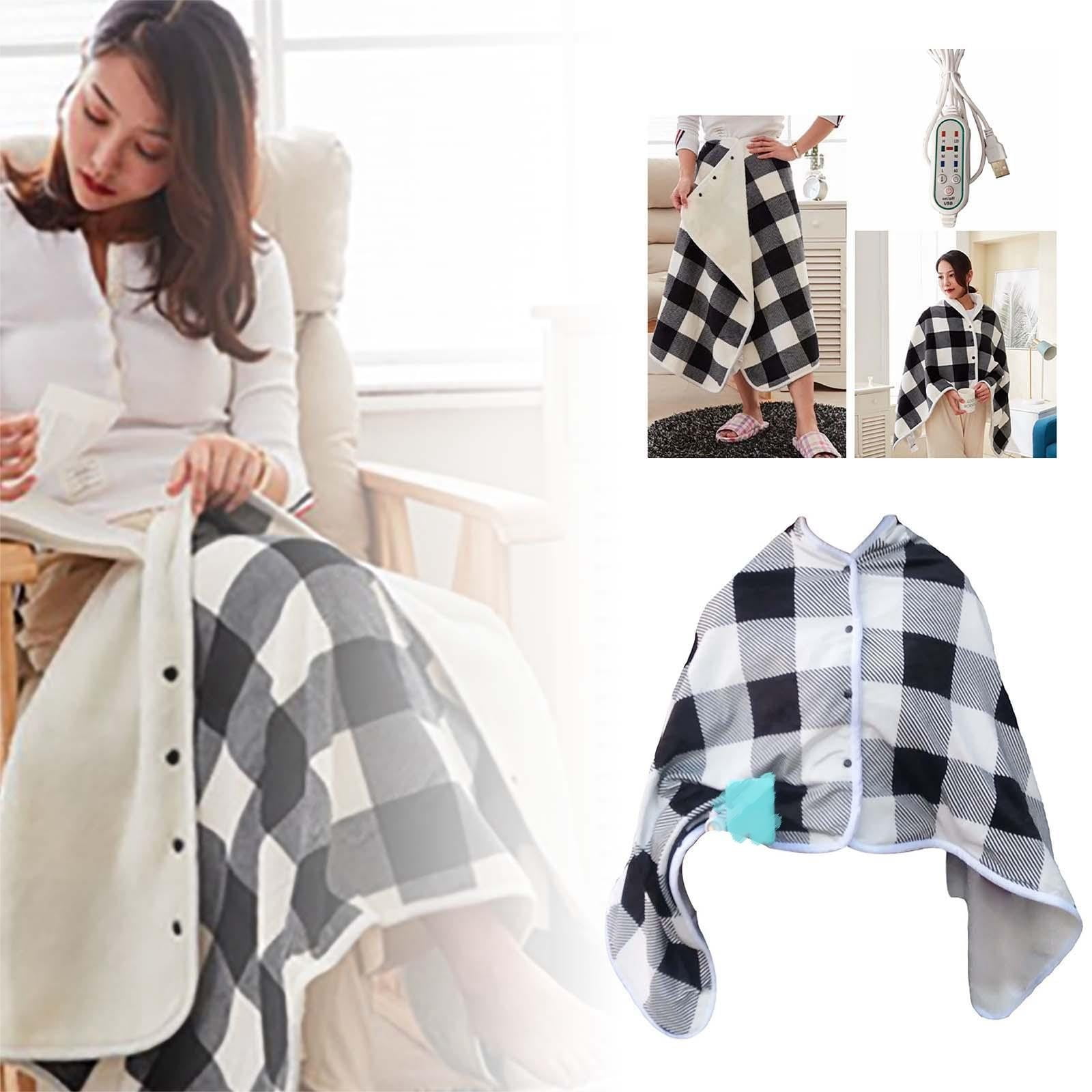 usb heated shawl and lap blanket