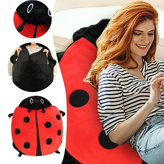 Wearable Ladybug Pillow, Lady Bug Wearable Pillow, Giant Big Bug PillowPlush (60cm/100cm)