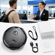 Wearable Language Translator, 165 Languages Real-Time Two-Way Translation Device with 0.5s Low Latency, Bluetooth and Hands-Free Design