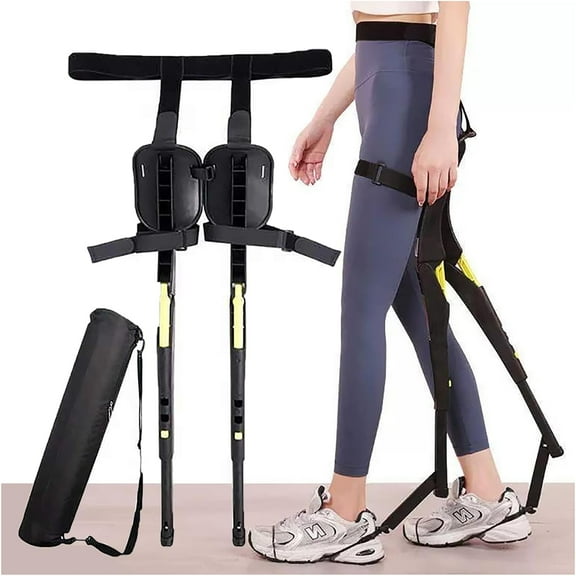Wearable Leg Invisible Chair, Lightweight Wearable Exoskeleton Invisible Outdoor Seat, 3 Levels of Height Adjustable, Withstands 100kg, for Outdoor, Subway, Camping