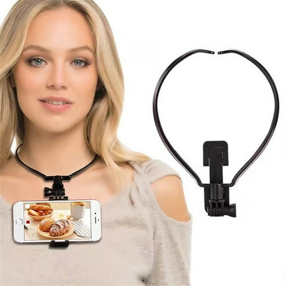 Wearable Neck Phone Mount Stand Bracket for Lazy Hands Compatible with