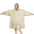 thumbnail image 1 of Wearable Oversized Blanket,Beige Celestial Pattern Wearable Blanket Hoodie for Adults,Cozy Hooded Blankets with Super Pockets,Super Warm Fuzzy Pullover for Women & Men, 1 of 6