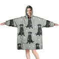 thumbnail image 1 of Wearable Oversized Blanket,Black Labrador Wearable Blanket Hoodie for Adults,Cozy Hooded Blankets with Super Pockets,Super Warm Fuzzy Pullover for Women & Men, 1 of 6