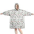 thumbnail image 1 of Wearable Oversized Blanket,Christmas Forest Pattern Wearable Blanket Hoodie for Adults,Cozy Hooded Blankets with Super Pockets,Super Warm Fuzzy Pullover for Women & Men, 1 of 6