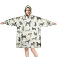 thumbnail image 1 of Wearable Oversized Blanket,Cute Animal Dogs Wearable Blanket Hoodie for Adults,Cozy Hooded Blankets with Super Pockets,Super Warm Fuzzy Pullover for Women & Men, 1 of 6