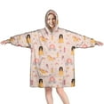 thumbnail image 1 of Wearable Oversized Blanket,Princess Carriage Pattern Wearable Blanket Hoodie for Adults,Cozy Hooded Blankets with Super Pockets,Super Warm Fuzzy Pullover for Women & Men, 1 of 6