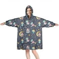 thumbnail image 1 of Wearable Oversized Blanket,Star Fairy Princess Pattern Wearable Blanket Hoodie for Adults,Cozy Hooded Blankets with Super Pockets,Super Warm Fuzzy Pullover for Women & Men, 1 of 6