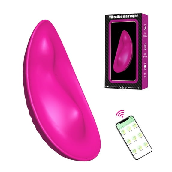 Wearable Panty Vibrator Sex Toys for Women & Couples, Clitoris Stimulator with 9 Vibration Modes and APP Control, Rose Red