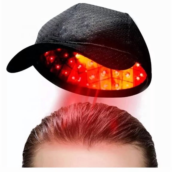 Wearable Red Light Cap for Scalp Care, Hands-Free Wellness Device with Timed Sessions for At-Home Relaxation, USB Rechargeable, for Men and Women