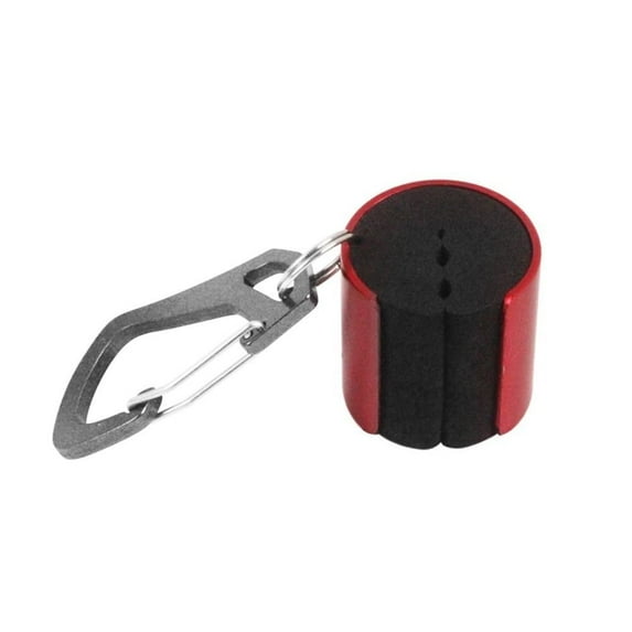 Wearable Rotation Fishing Tackle Accessories Fishing Rod Holder With Keychain 360 Degree Pole Holders RED