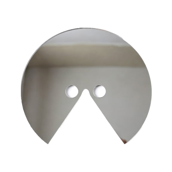 Wearable Round Acrylic Mirror Mask, Creative Visual Dislocation Optical Illusion Photography Prop, Head Mounted Mirror Face Accessory for Beach Vacation Shooting, Art Portrait
